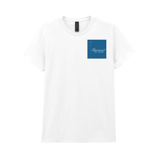 Female t-shirt with Sponsored by Mum logo and "remember to give yourself grace" on back Thumbnail