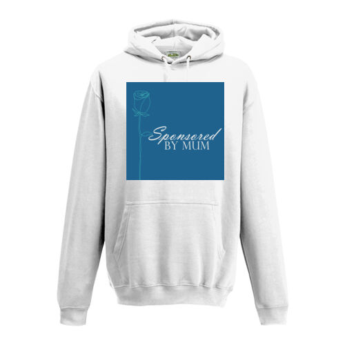 Gender neutral hoodie - small Sponsored by mum log on the front Thumbnail