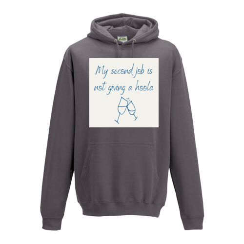 Gender neutral hoodie -"my second job" Thumbnail