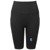 Women’s TriDri® ribbed seamless '3D Fit' cycle shorts Thumbnail